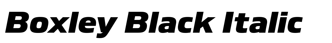 Boxley Black Italic